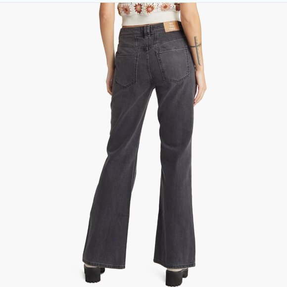 NWT We The Free by Free People Ava High Rise Bootcut Jeans CLASS ACT BLACK - Picture 6 of 12